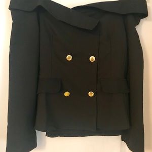 Off the shoulder sexy blazer